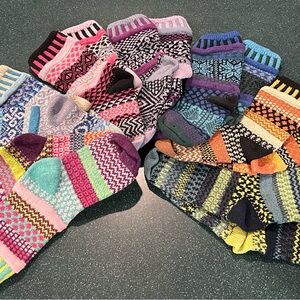 Solemates mismatched socks - lot of 7 - as shown - size small ladies 6-8